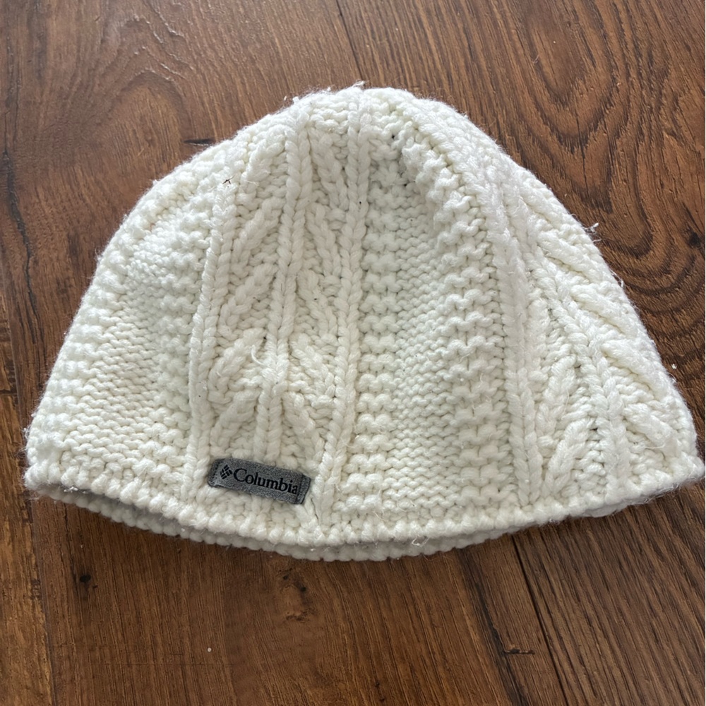 Columbia Cream Knit Beanie